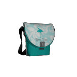 Teal Flamingo Courier Bag