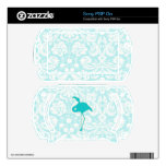 Teal Flamingo Skin For The Sony PSP Go