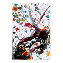 TEAL FLOWERS! posters