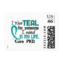 Teal For Someone I Need PKD Stamps