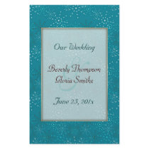 Teal Galaxy WEDDING program Flyer