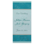 Teal Galaxy WEDDING Rack Card Design