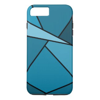 Teal Geometric Shapes iPhone 7 Plus Tough Case