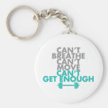 Teal "Get Enough" Keychains