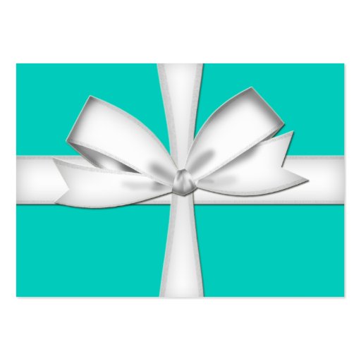 Teal Gift Card Business Card (front side)