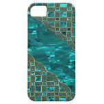 Teal Green Foil, Golden Glitter Lattice casemate cases