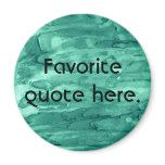 Teal Green Marbled Swirls Painted Background magnets