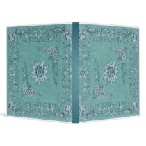 Teal Green Western Bandana Binder