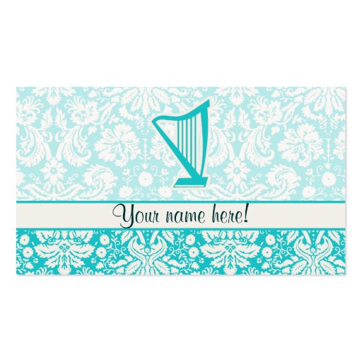 Teal Harp Business Card