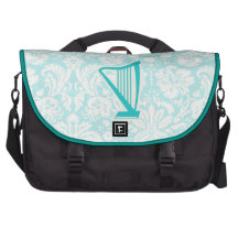 Teal Harp Laptop Bag