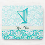 Teal Harp Mousepad