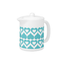 Teal Heart Elegant Kitchen Gifts