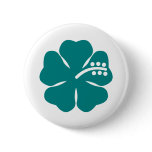 teal hibiscus flower buttons