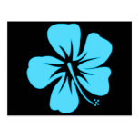 Teal Hibiscus Post Card