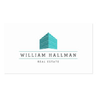 Teal Home Logo Builder Real Estate Business Card