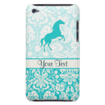 Teal Horse Barely There iPod Covers at Zazzle