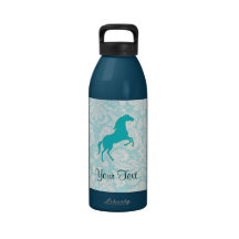 Teal Horse Drinking Bottle