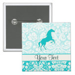 Teal Horse Pin