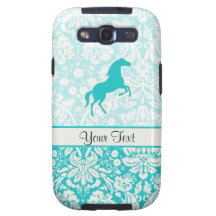 Teal Horse Samsung Galaxy S3 Cases