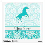 Teal Horse Wall Graphic