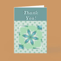 Teal Kaleidoscope cards