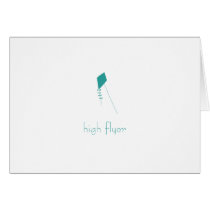 Teal Kite Congratulations Card