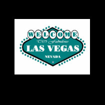 TEAL Las Vegas Sign Ladies Baby Doll t-shirts