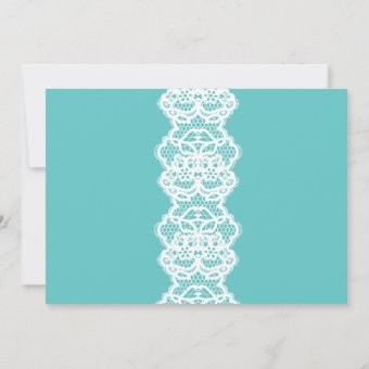 Teal Lingerie Shower Invite White Lace Bridal Zazzle