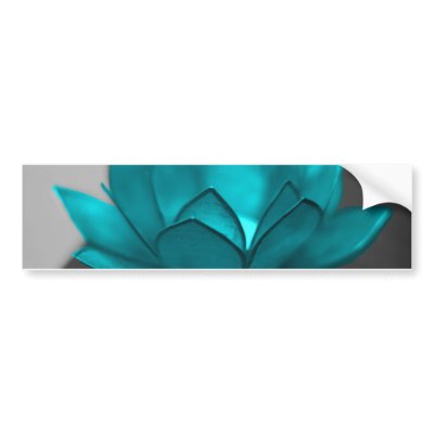 Teal Lotus Flower