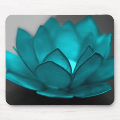 Teal Lotus Flower