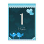Teal Love Birds Table Cards set 1 Post Cards