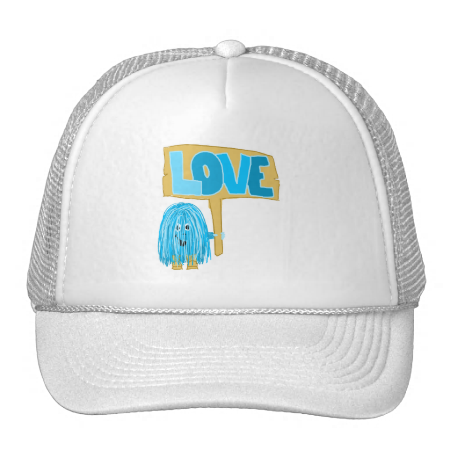 Teal Love Mesh Hat
