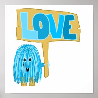 Teal Love Posters