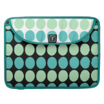 Teal & Mint Dots Pattern MacBook Pro Flap Sleeve Sleeves For MacBooks