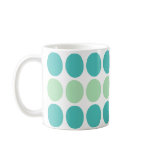 Teal & Mint Dots Pattern mug