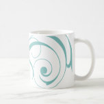 Teal Modern Swirl Mug