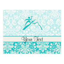 Teal Mountain Climbing Post Card