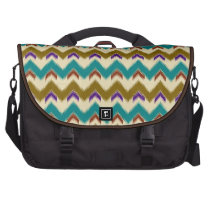 Teal Native Tribal Chevron Feathered Pattern Laptop Bag at  Zazzle