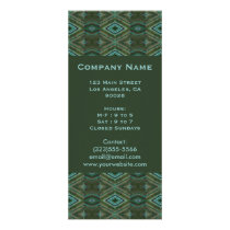 teal olive green rack cards by DonnaGraysonAbstract teal olive green rack cards