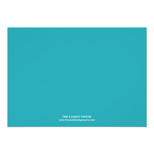 TEAL & ORANGE 1ST  | FIRST BIRTHDAY INVITATION