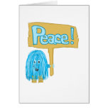 Teal Peace Card