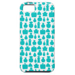 Teal Perfume Bottles Pattern. iPhone 5 Cases