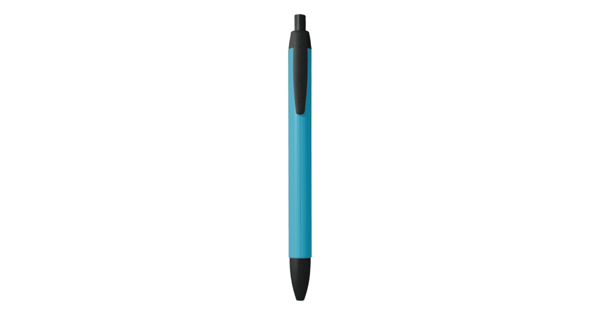 Teal Personalized Black Ink Pen Zazzle