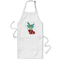 Teal Pixie & Mushrooms 3D Apron