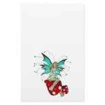 Teal Pixie &amp; Mushrooms 3D Stationery Design