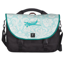 Teal Plane Commuter Bag