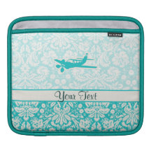 Teal Plane Sleeves For iPads