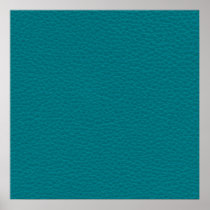 Teal Printed Pattern. Green Blue.