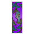 teal purple bookmarks business cards