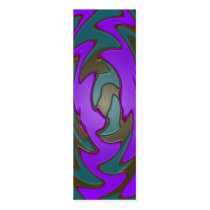teal purple bookmarks business cards